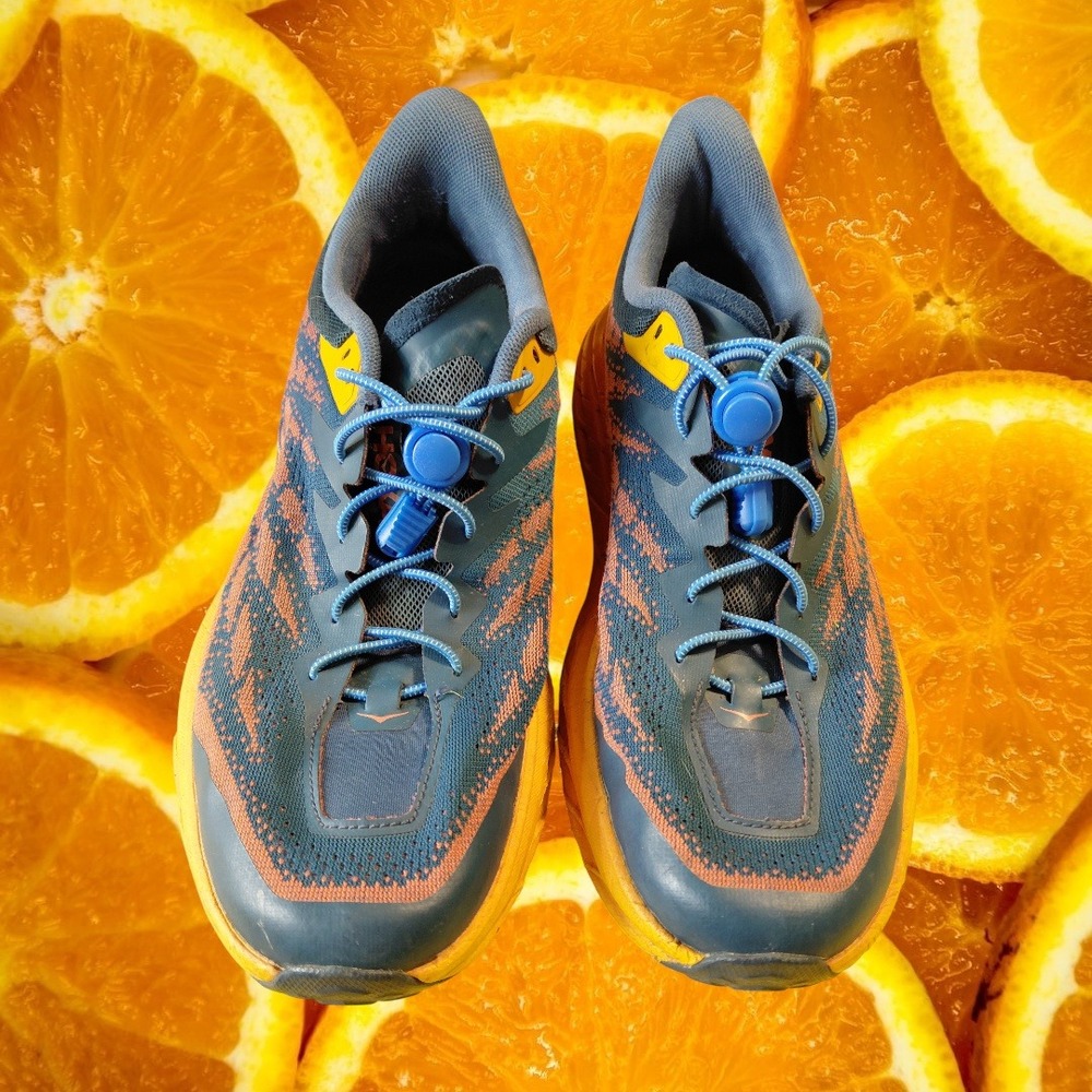 Hoka Speedgoat 5 Women's Trail Running‎ Shoes Teal Orange Size 10 - Picture 3 of 7
